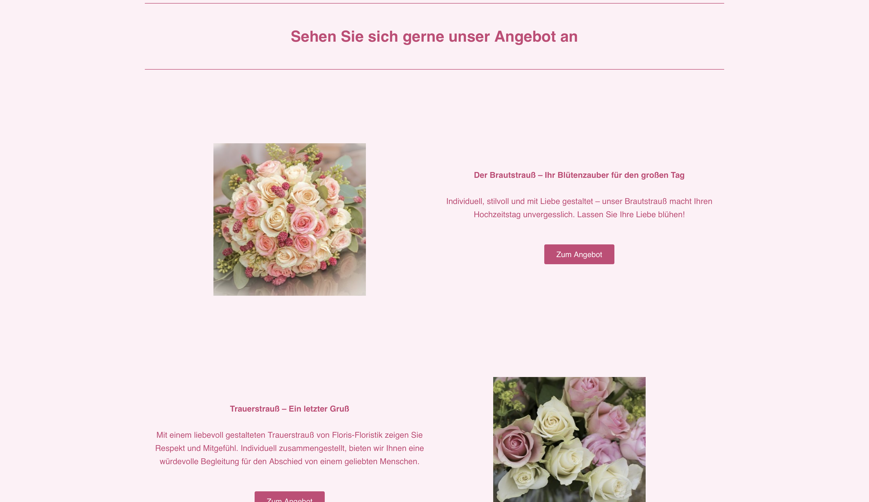 Hochzeitsstrauß aus Rosen – Referenzprojekt von Floris-Floristik.